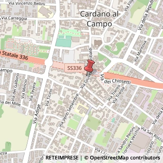 Mappa Via G. Garibaldi, 54, 21010 Cardano al Campo, Varese (Lombardia)
