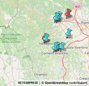 Mappa Via Lungo Rio, 36078 Valdagno VI, Italia (6.5)