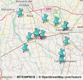 Mappa Via S. Antonio, 35019 Tombolo PD, Italia (7.07615)