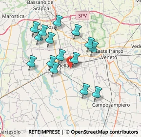 Mappa Via S. Antonio, 35019 Tombolo PD, Italia (6.582)