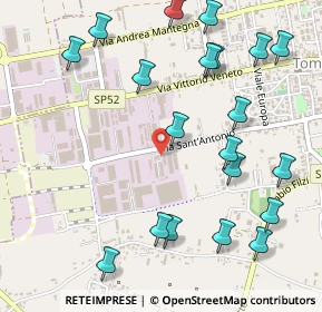 Mappa Via S. Antonio, 35019 Tombolo PD, Italia (0.625)