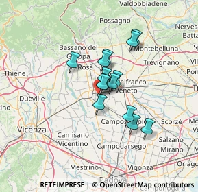 Mappa Via S. Antonio, 35019 Tombolo PD, Italia (8.93571)