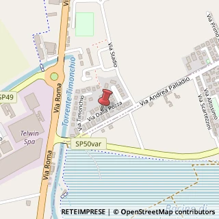 Mappa Via ponte rosso 8, 36030 Villaverla, Vicenza (Veneto)