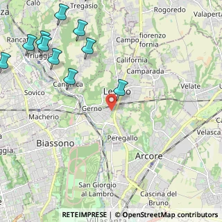 Mappa Via Petrarca, 20855 Lesmo MB, Italia (3.07364)