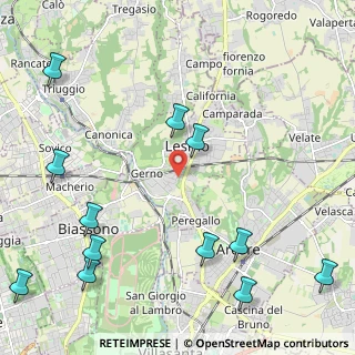 Mappa Via Petrarca, 20855 Lesmo MB, Italia (2.94)