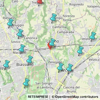 Mappa Via Petrarca, 20855 Lesmo MB, Italia (2.83231)