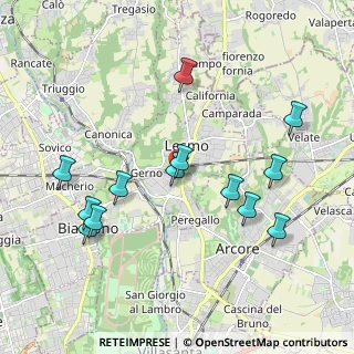 Mappa Via Petrarca, 20855 Lesmo MB, Italia (2.02692)