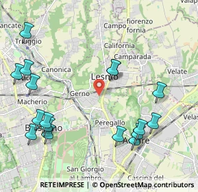 Mappa Via Petrarca, 20855 Lesmo MB, Italia (2.49824)