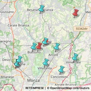Mappa Via Petrarca, 20855 Lesmo MB, Italia (4.81917)