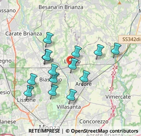 Mappa Via Petrarca, 20855 Lesmo MB, Italia (3.25786)