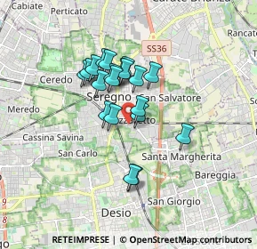 Mappa Via Bergamo, 20831 Seregno MB, Italia (1.2675)