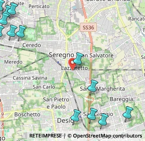 Mappa Via Bergamo, 20831 Seregno MB, Italia (3.42923)