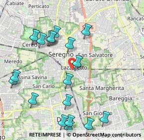 Mappa Via Bergamo, 20831 Seregno MB, Italia (2.353)