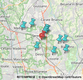 Mappa Via Bergamo, 20831 Seregno MB, Italia (2.65273)