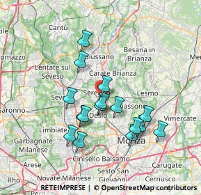 Mappa Via Bergamo, 20831 Seregno MB, Italia (6.37125)