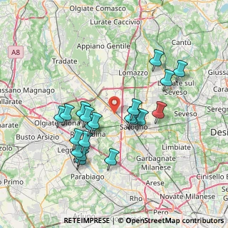 Mappa Via Brera, 21040 Gerenzano VA, Italia (6.8945)