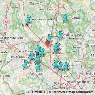 Mappa Via Brera, 21040 Gerenzano VA, Italia (7.11412)