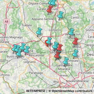 Mappa Via Brera, 21040 Gerenzano VA, Italia (8.548)