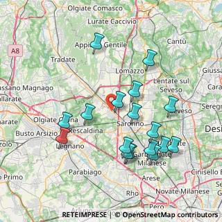 Mappa Via Brera, 21040 Gerenzano VA, Italia (7.75647)