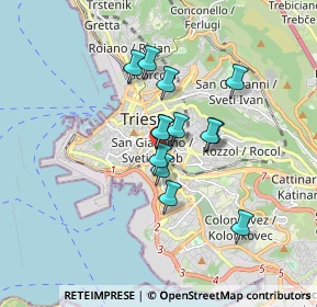 Mappa Via Cristoforo Belli, 34137 Trieste TS, Italia (1.22077)