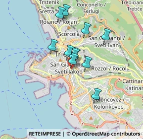Mappa Via Cristoforo Belli, 34137 Trieste TS, Italia (1.35091)
