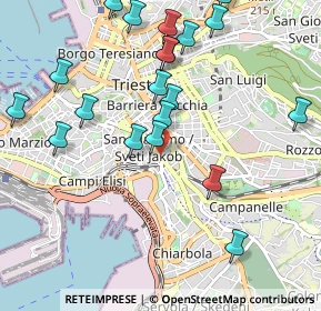 Mappa Via Cristoforo Belli, 34137 Trieste TS, Italia (1.1235)