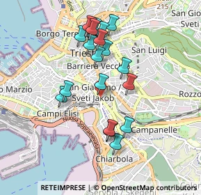 Mappa Via Cristoforo Belli, 34137 Trieste TS, Italia (0.8625)