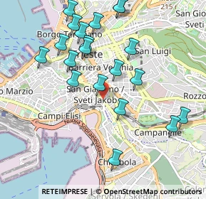 Mappa Via Cristoforo Belli, 34137 Trieste TS, Italia (1.0405)