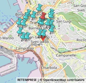 Mappa Via Cristoforo Belli, 34137 Trieste TS, Italia (0.869)