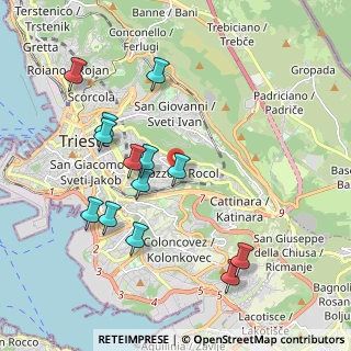 Mappa Trieste, 34129 Trieste TS, Italia (1.99154)