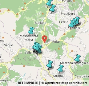 Mappa REGIONE FORNACE, 13825 VALLE MOSSO BI, Italia (2.101)