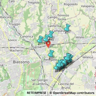 Mappa Via delle Officine, 20855 Lesmo MB, Italia (1.915)