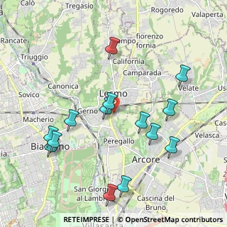 Mappa Via delle Officine, 20855 Lesmo MB, Italia (2.17143)