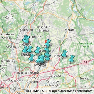 Mappa Via delle Officine, 20855 Lesmo MB, Italia (6.74722)