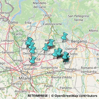 Mappa Via Dante, 20886 Aicurzio MB, Italia (10.687)
