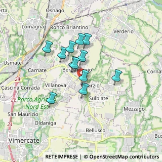 Mappa Via Dante, 20886 Aicurzio MB, Italia (1.31833)