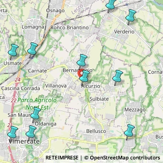 Mappa Via Dante, 20886 Aicurzio MB, Italia (3.04455)