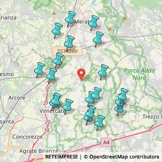 Mappa Via Dante, 20886 Aicurzio MB, Italia (4.229)