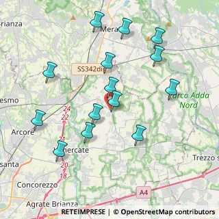 Mappa Via Dante, 20886 Aicurzio MB, Italia (4.04143)
