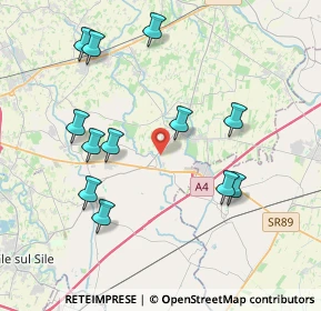 Mappa Via per Monastier, 31056 Roncade TV, Italia (4.08667)