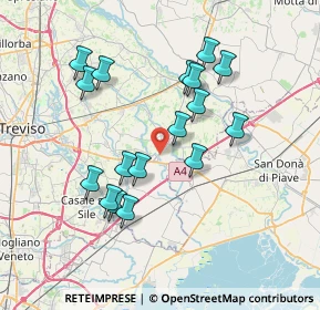 Mappa Via per Monastier, 31056 Roncade TV, Italia (6.87882)