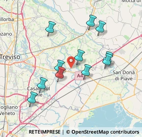 Mappa Via per Monastier, 31056 Roncade TV, Italia (6.87273)