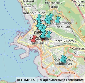 Mappa Via Rivalto, 34137 Trieste TS, Italia (1.18235)