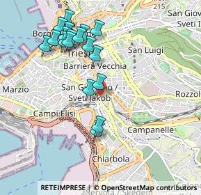 Mappa Via Rivalto, 34137 Trieste TS, Italia (1.00895)