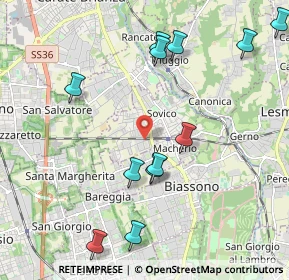 Mappa 20845 Macherio MB, Italia (2.69733)