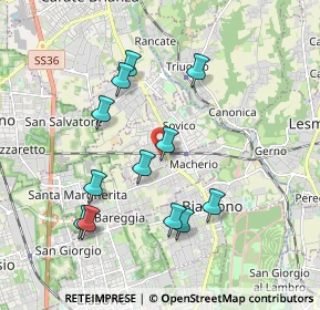 Mappa 20845 Macherio MB, Italia (1.8325)
