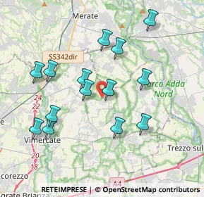 Mappa Via Biffi, 20884 Sulbiate MB, Italia (3.73429)