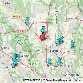 Mappa Via Brera, 21040 Gerenzano VA, Italia (4.37333)