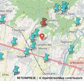 Mappa Via Don Pietro Belotti, 24064 Grumello del Monte BG, Italia (2.843)