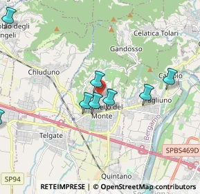 Mappa Via Don Pietro Belotti, 24064 Grumello del Monte BG, Italia (2.79667)